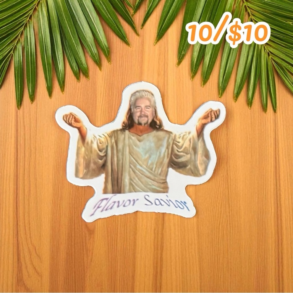 Flavor Savior Guy Fieri Sticker – 3” Glossy Finish